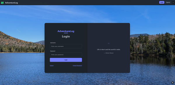 🚀 Adventure Log: Implementation